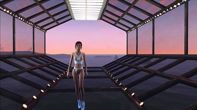 Cute Brunette Anime Chick Shows Off Fallout 4 Fashion In Sexy Style