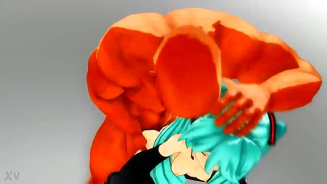MMD Miku AnimeGirl Gives Seductive Blowjob With Sexy Moans