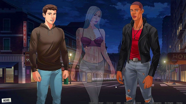 Horny Big-Bosomed Slut Rides Dick Roughly in Romantic Hentai Game Scene