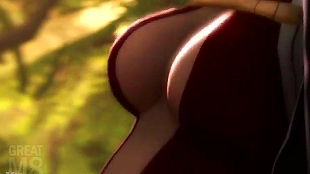 Momo Yaoyorozu Trains with Todoroki & Tokoyami in Hot BnHA SFM Group Scene