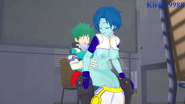 My Hero Academia – Toru & Kaoruko Seduce Izuku for Intense 3D Hentai Action