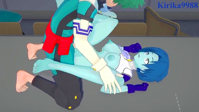 My Hero Academia – Toru & Kaoruko Seduce Izuku for Intense 3D Hentai Action