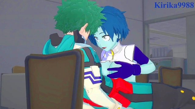 My Hero Academia – Toru & Kaoruko Seduce Izuku for Intense 3D Hentai Action