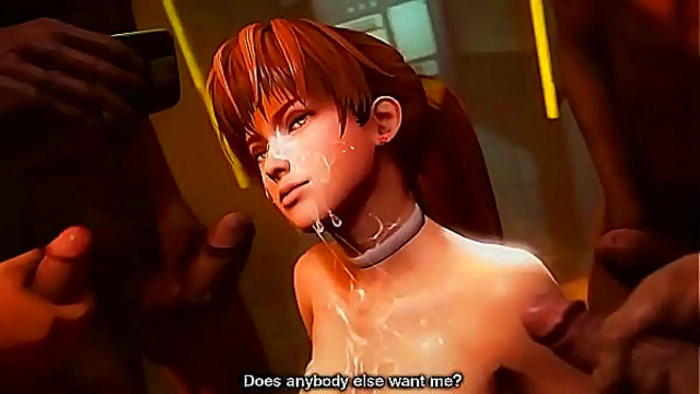 Young Japanese Redhead Teen Gangbanged By Huge Hard Cocks In 3D Anime Sex Toon