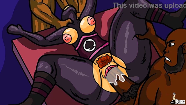 Busty Mom in Disguise Smashed Hard by Black Cocks in Anime GangBang