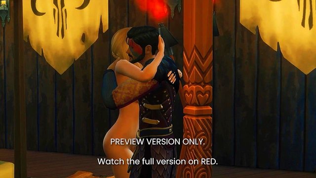 Mighty Viking Seduces in 3D Hentai for Steamy Sims 4-Inspired Sex Scene