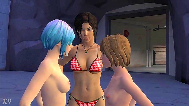 Lara Croft & Chloe Team Up for Hot 3D Anime Action with Max