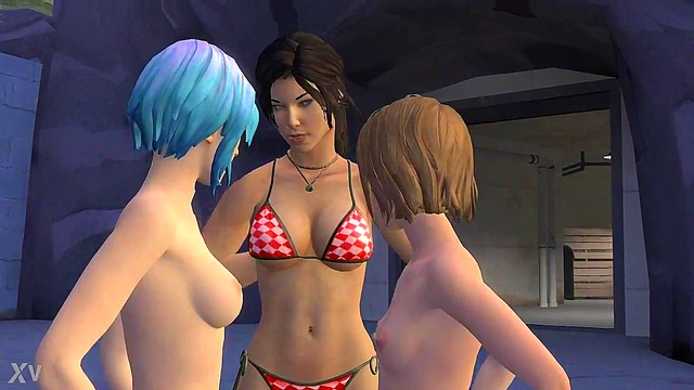 Lara Croft & Chloe Team Up for Hot 3D Anime Action with Max