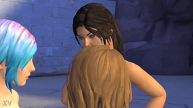 Lara Croft & Chloe Team Up for Hot 3D Anime Action with Max