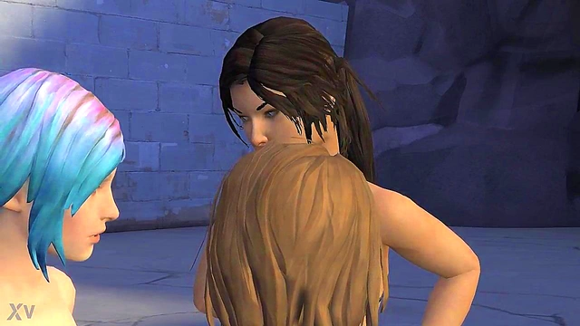 Lara Croft & Chloe Team Up for Hot 3D Anime Action with Max