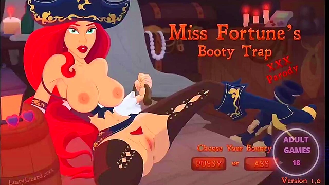 Busty Miss Fortune Traps You With Her Booty In This Anime Erotic Game Adventure