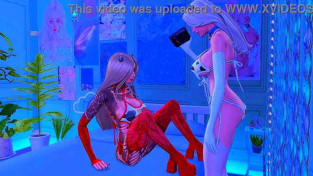 Busty Futanari Dominatrix Rides Her Asshole Slave for Huge Anal Creampie