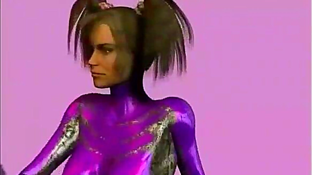 Virtual Anime Slave Sucks Cock With Passionate Blowjob Skills