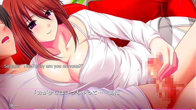 Older Sister's Friend Gives Intense Handjob To Big-Titted Eroge Heroine