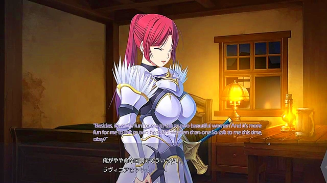 Hentai Anime Dungeon – Eroge Visual Novel Couple Seduction Scene With Subtitles