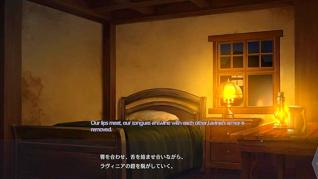 Hentai Anime Dungeon – Eroge Visual Novel Couple Seduction Scene With Subtitles