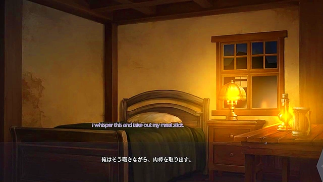 Hentai Anime Dungeon – Eroge Visual Novel Couple Seduction Scene With Subtitles