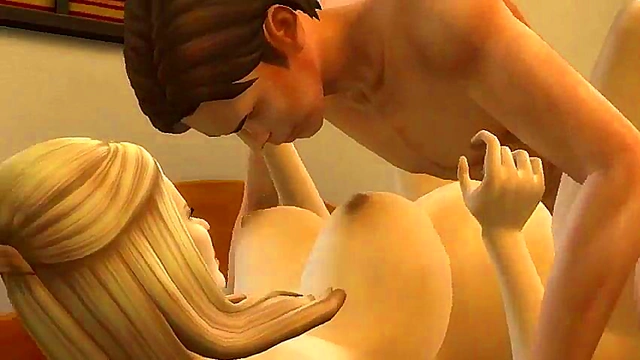 Pregnant Stepmom & Stepson Share Hotel Room for Hardcore 3D Anime Sex Scene