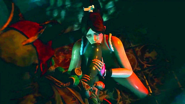 Horny Cartoon Chick Loves Big Dicks for Anal Sex & Group Cum Swallows