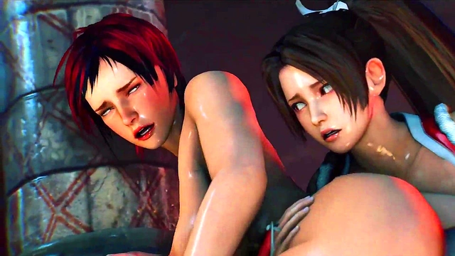 Horny Cartoon Chick Loves Big Dicks for Anal Sex & Group Cum Swallows