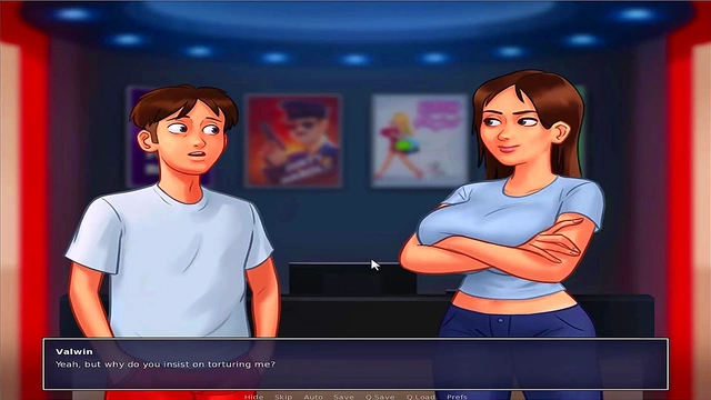 Busty Anime Babe Seduces You In Summer Time Saga Uncensored Gameplay