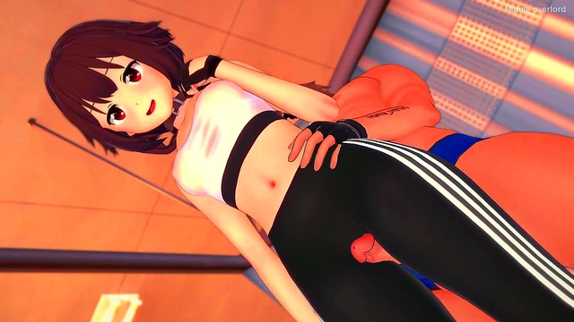 Megumin Fucks Hard After Exercises In The Infirmary For A Juicy Cumshot