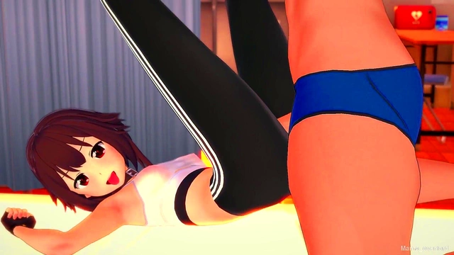 Megumin Fucks Hard After Exercises In The Infirmary For A Juicy Cumshot