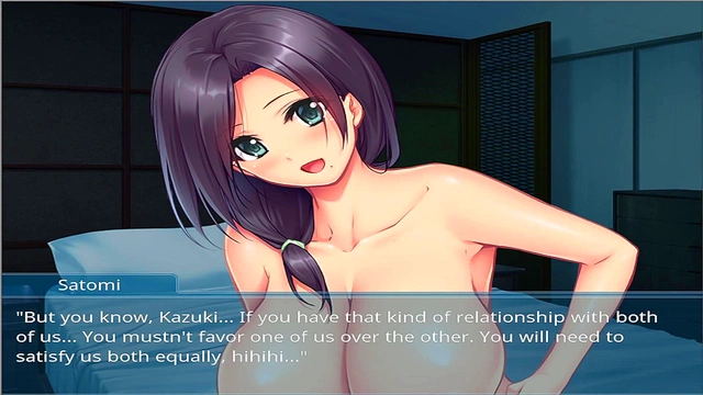 Step Mother and Busty Sister Share Virgin BDSM Fun in Anime Paradise