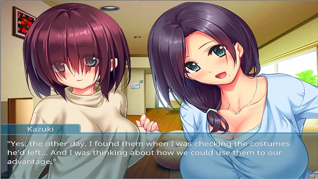 Step Mother and Busty Sister Share Virgin BDSM Fun in Anime Paradise