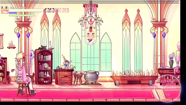 Busty Elf Max Takes On Busty Anime Action In EroGame Adventure