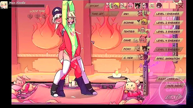 Busty Elf Max Takes On Busty Anime Action In EroGame Adventure