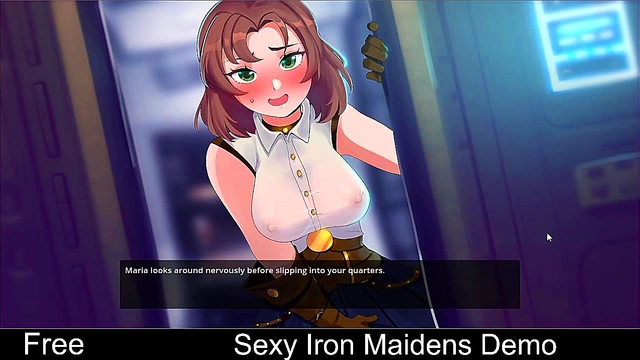 Steamy Sexy Robots Seduce in Naughty Steam Game Anime Scene