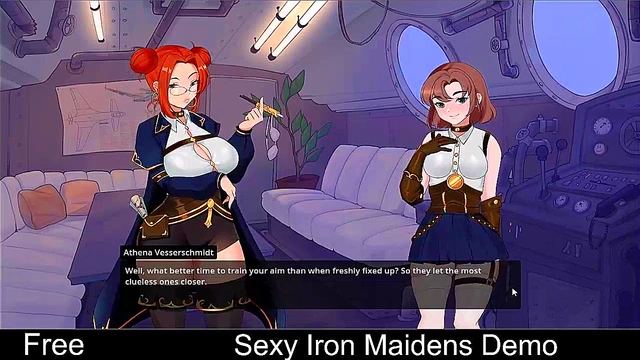 Steamy Sexy Robots Seduce in Naughty Steam Game Anime Scene