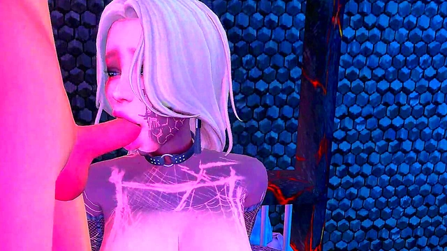 Perverted Sims Anime Futanari Couple Threesome With Asshole Stripper