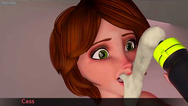 Sensual Mature Milf Teaches Naked Yoga & Gets Cum Covered in 3D Hentai Game