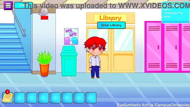 Cute Anime Chick Gets naughty in Campus Restroom Scene