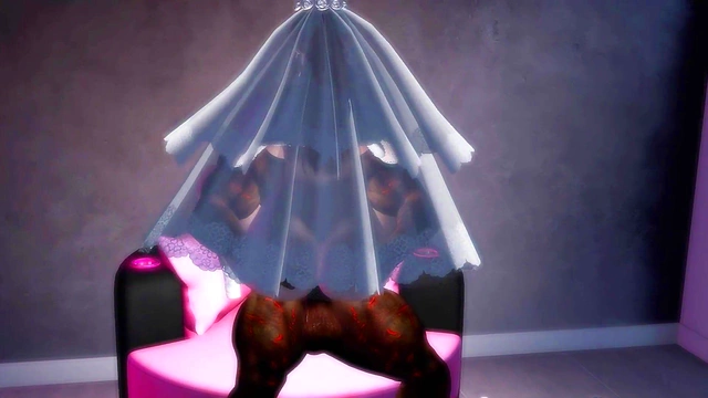 Hot Interracial Anime Bride Enjoys Big Black Dick Hard-Core Action