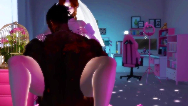 Hot Interracial Anime Bride Enjoys Big Black Dick Hard-Core Action