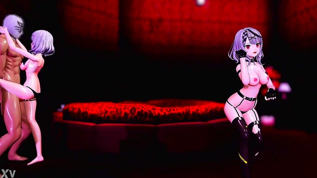 Hentai Lesbians Enjoy Double Blowjob And Steamy Cowgirl Action