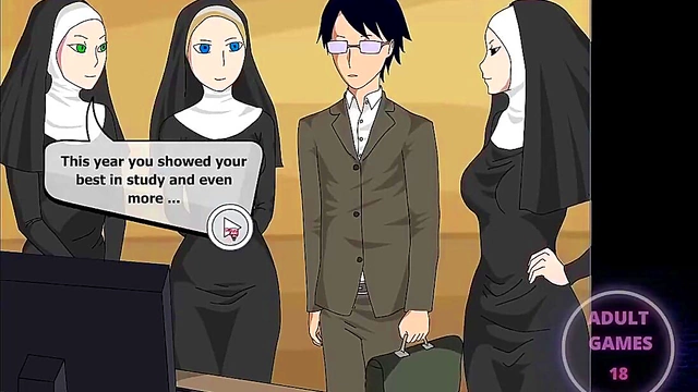 Busty Anime Girls Explore Secret Society in Japanese Erogame Adventure