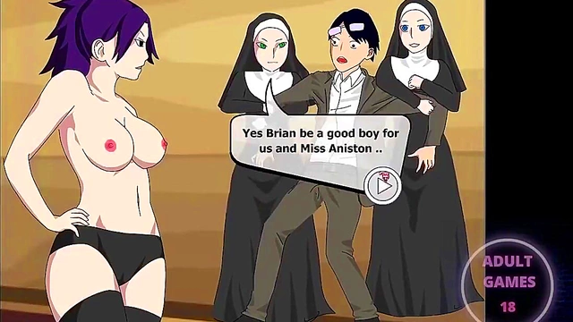 Busty Anime Girls Explore Secret Society in Japanese Erogame Adventure