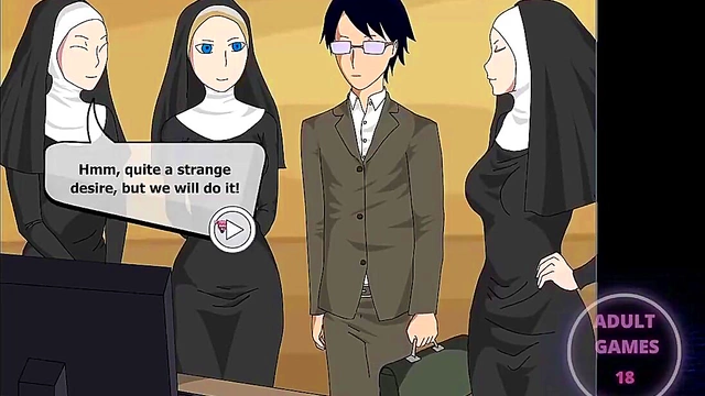 Busty Anime Girls Explore Secret Society in Japanese Erogame Adventure