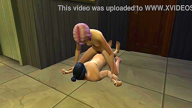 Miko Ojo and Akira Kibo Enjoy Intimate Moments Alone in Hotel Corridor