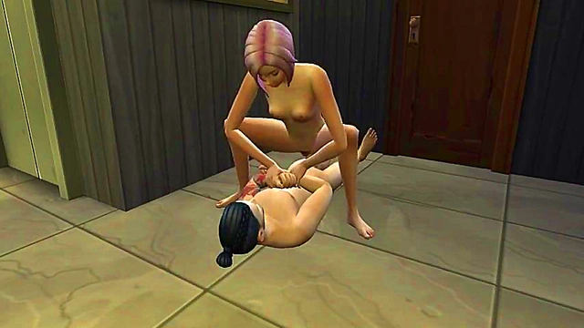 Miko Ojo and Akira Kibo Enjoy Intimate Moments Alone in Hotel Corridor