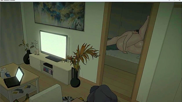 Big-Busted Anime Tenant Gets Fucked Hard In Netorare Hentai Game Scene