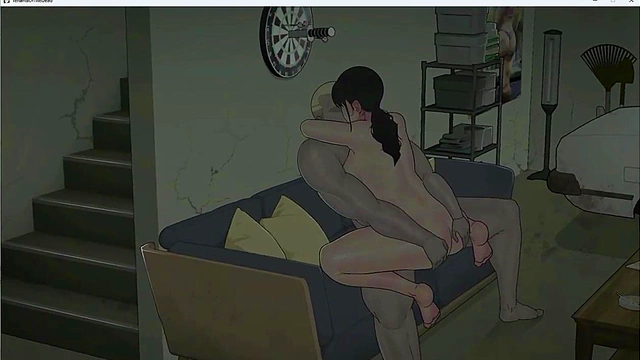 Big-Busted Anime Tenant Gets Fucked Hard In Netorare Hentai Game Scene