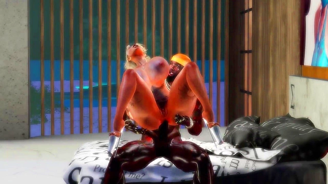 Bimbo Queen Dances for BBC Hard-Core Anime Action With Big Dick Feast