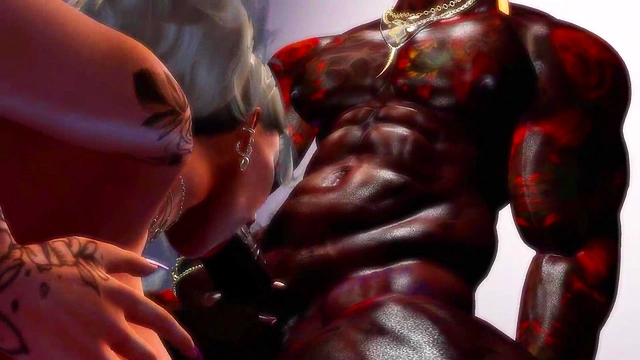 Bimbo Queen Dances for BBC Hard-Core Anime Action With Big Dick Feast