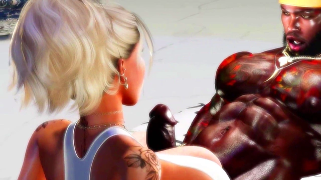 Bimbo Queen Dances for BBC Hard-Core Anime Action With Big Dick Feast