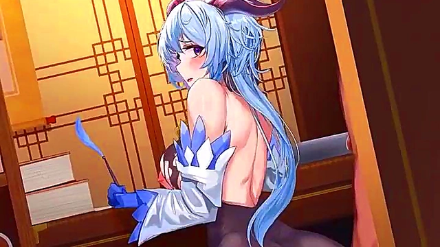 Ganyu's Perfect Tits & Ass Get Pounded By Big Dick In Anime Creampie Scene